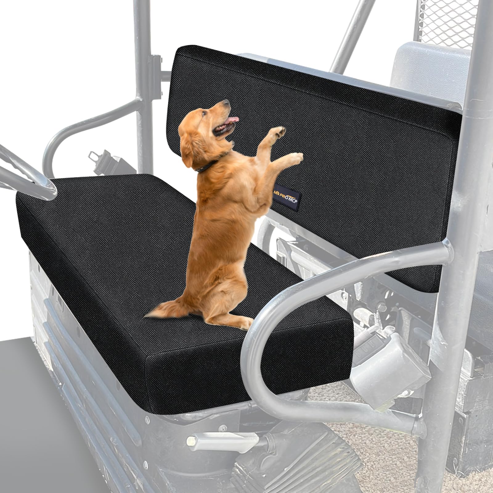 MDPROMCP UTV Mule Seat Covers, Compatible with Kawasaki Mule 4010 3010 4000 3000 3020 2001-2022 Waterproof 1680D Fabric Bench Seat Cover with Adjustable Elastic Hem Premium Mule Accessory Parts