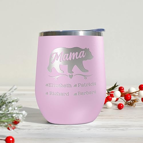 Vista 16 de Vaso de Mamá Oso, vaso personalizado para mamá Oro Rosa,Negro,Hot Pink,Rosado claro,Púrpura/Ombre Force.,Rojo,Azul (Sky Blue),Color verde