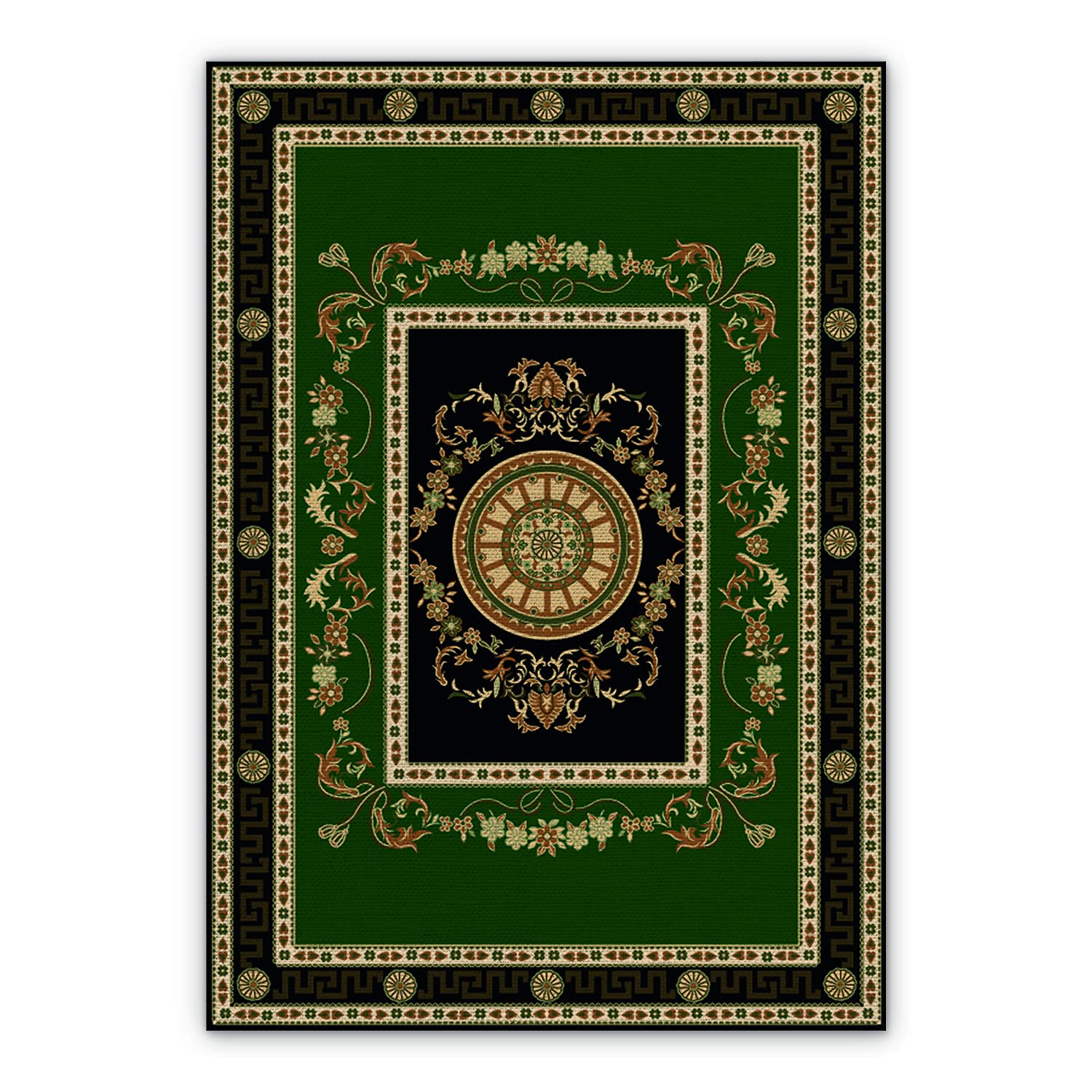 Tapis en vinyle de cuisine linoléum sol PVC Coloray BirdsEcho vert 60x80cm
