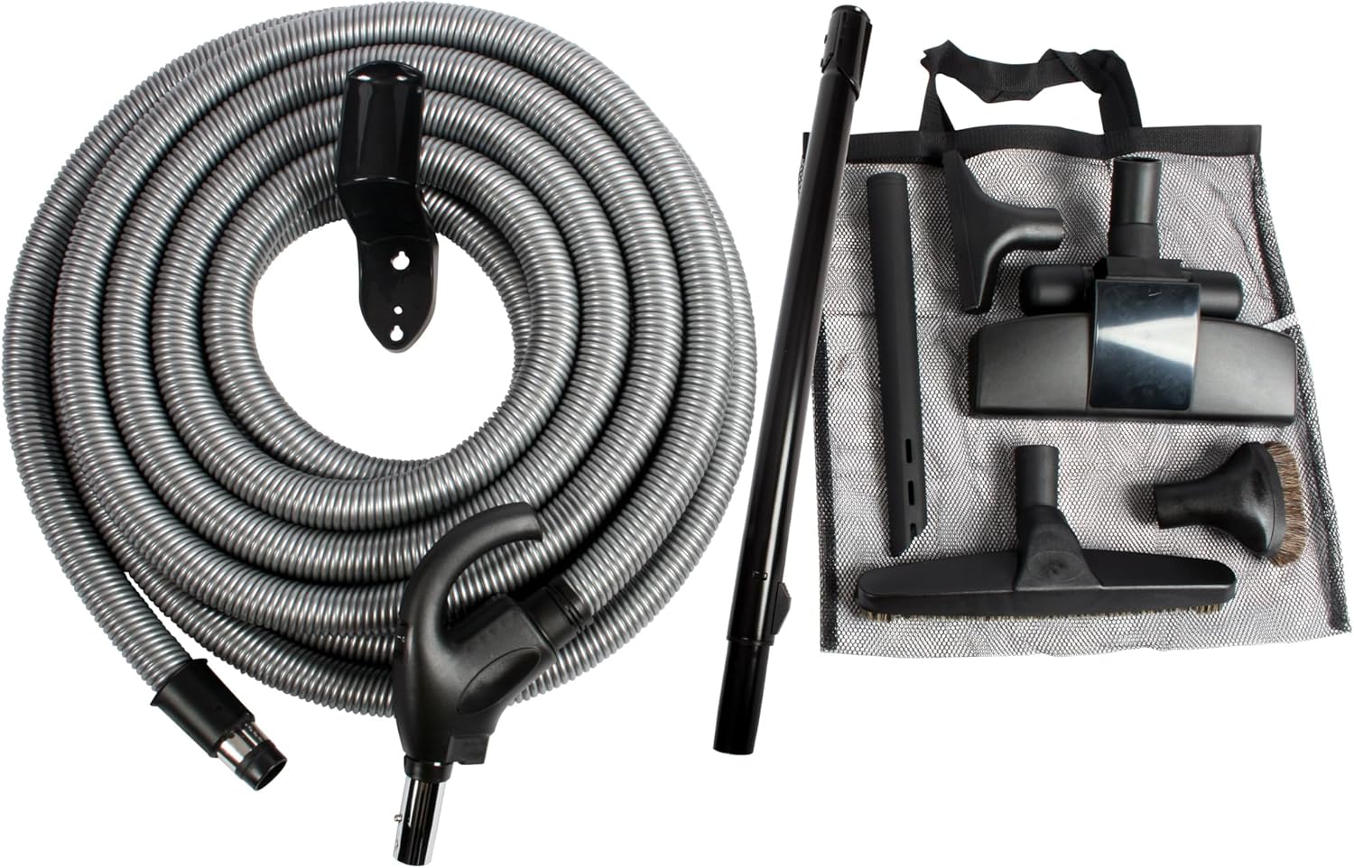 Cen-Tec Systems 97327 Central Vacuum Low Voltage Attachment Kit with Switch Control Hose, 40 Ft, Black
