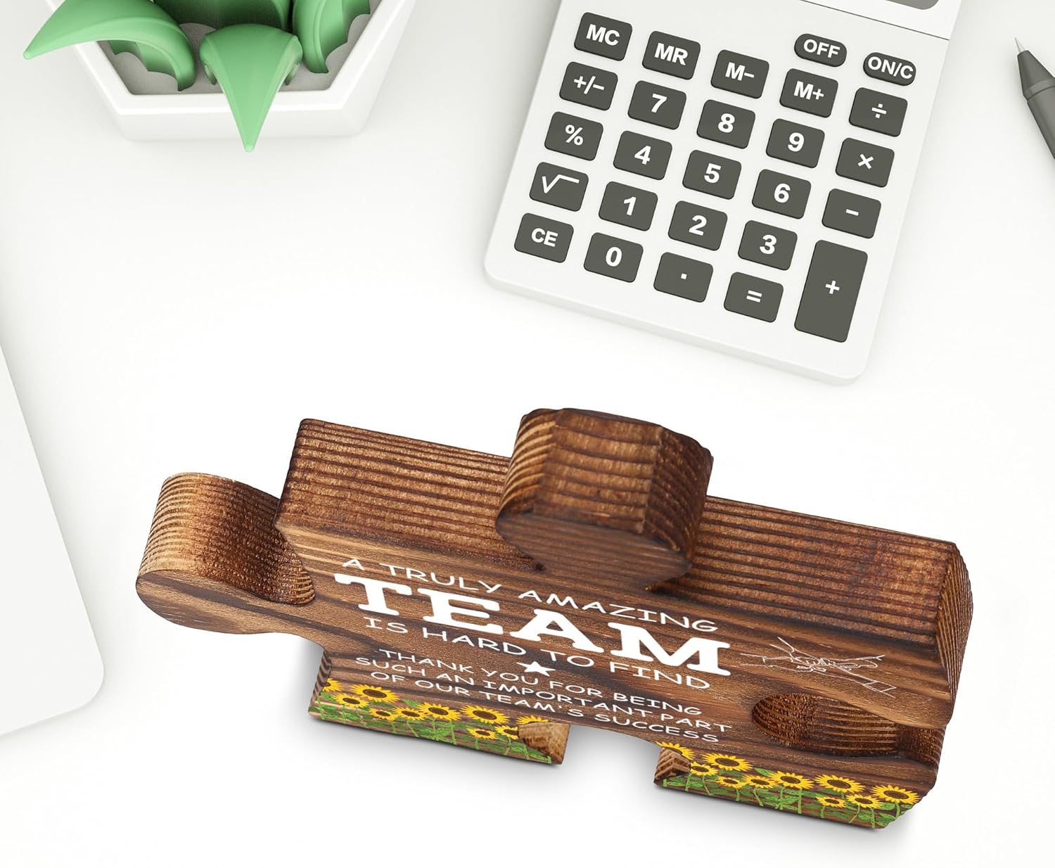 Difference Maker Puzzle Desk Sign for Team Coworker Colleague, Thank You Appreciation Gift for Women Men, Office Decor for Work Anniversary, Retirement, Birthday, Christmas - FSE370 - Image 4