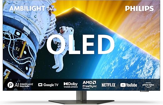 PHILIPS OLED857, Smart TV OLED UHD 4K 48 Pollici, High Dynamic Range...