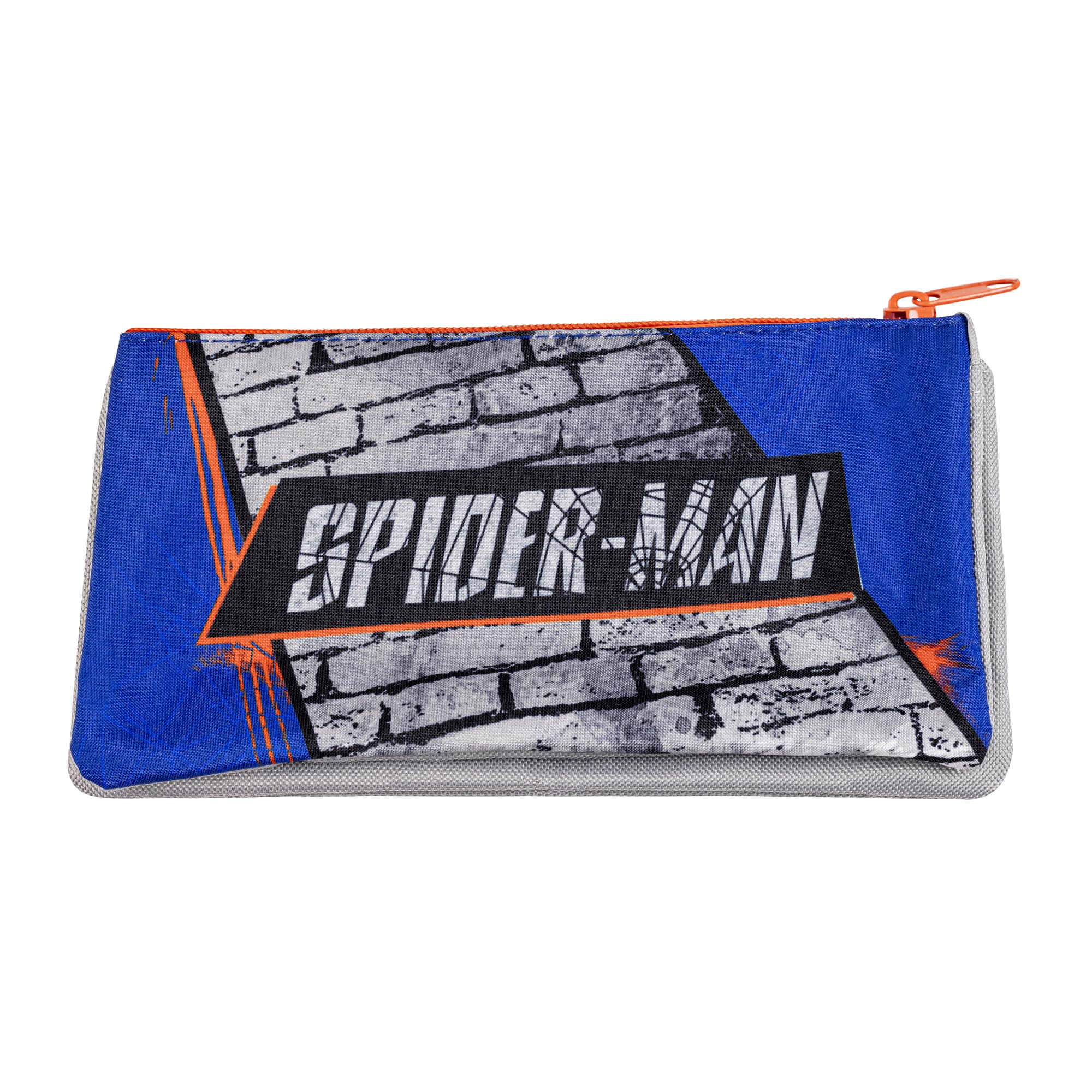 Disney Spider-man Boys Multiple Compartments Zip Closure School Pencil Case, Blue - Image 4