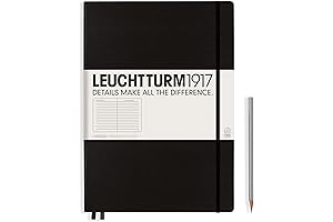 Leuchtturm1917 Lined Master Classic A4+ Ruled Hard Cover Notebook