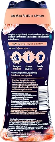 Miniatura 2 de Downy Infusiones - Cuentas potenciadoras de aroma para lavar, BLISS, ámbar y rosa espumoso, 13.4 onzas