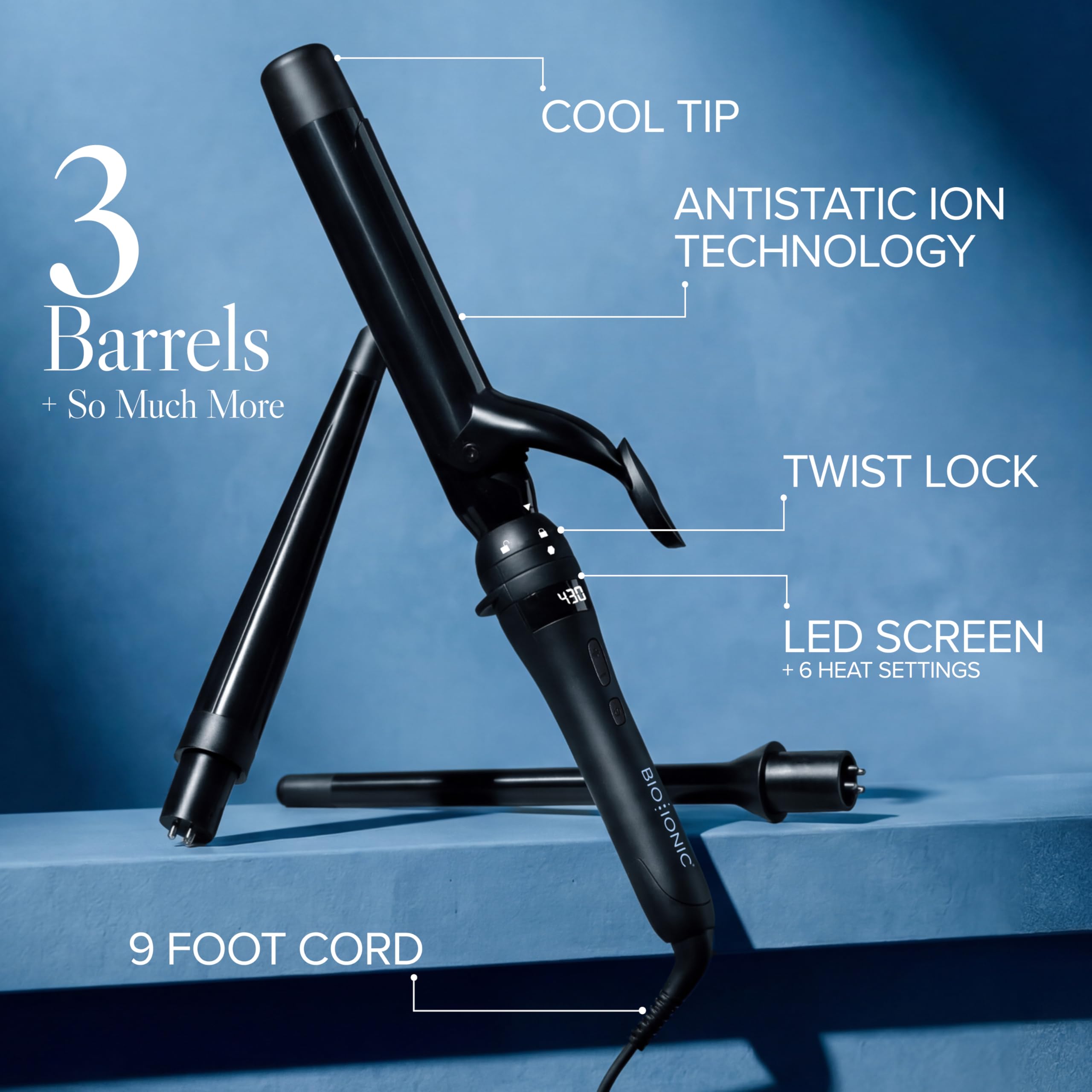 Bio Ionic 3-in-1 Curling Set - Endless Curls! -8