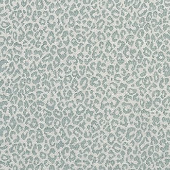 Amazon Com Blue Aqua And Cream Leopard Animal Print Damask Upholstery Fabric By The Yard