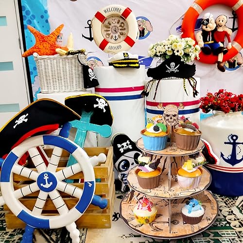 Miniatura 20 de Soporte de 3 niveles para cupcakes con temática de autos de carreras, decoración de fiesta de cumpleaños, soporte redondo de cartón para cupcakes