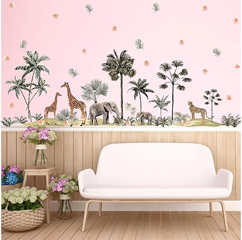 Miniatura 3 de Calcomanías de pared de animales de la selva, calcomanías de pared de animales salvajes, calcomanías de pared de animales salvajes, animales de la