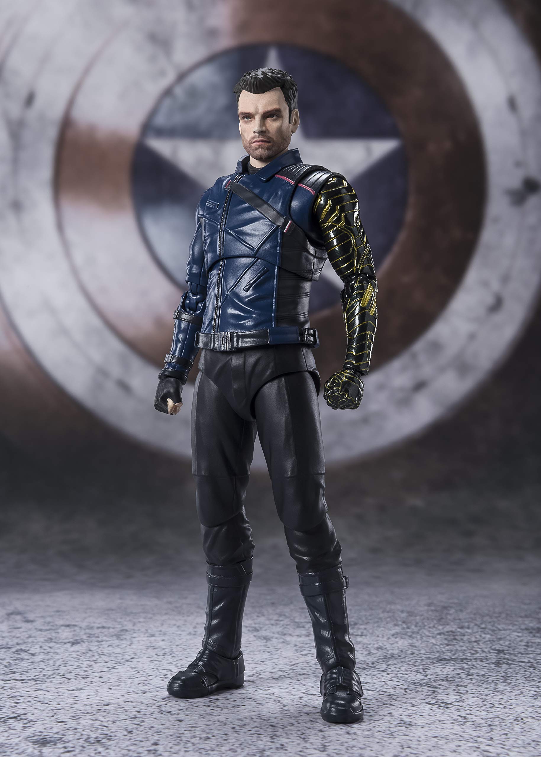 Bandai 194119 Figurina Marvel: The Falcon And The Winter Soldier Sh Figuarts, Bucky Barnes, 16 cm