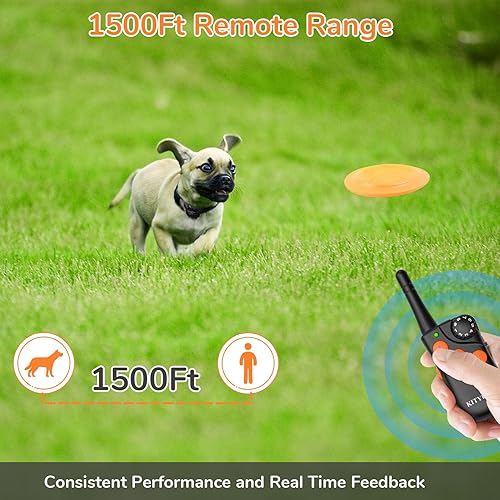 Miniatura 4 de Collar profesional de entrenamiento para perros, collar de choque para perro con control remoto, collar en E para entrenar perros grandes, medianos