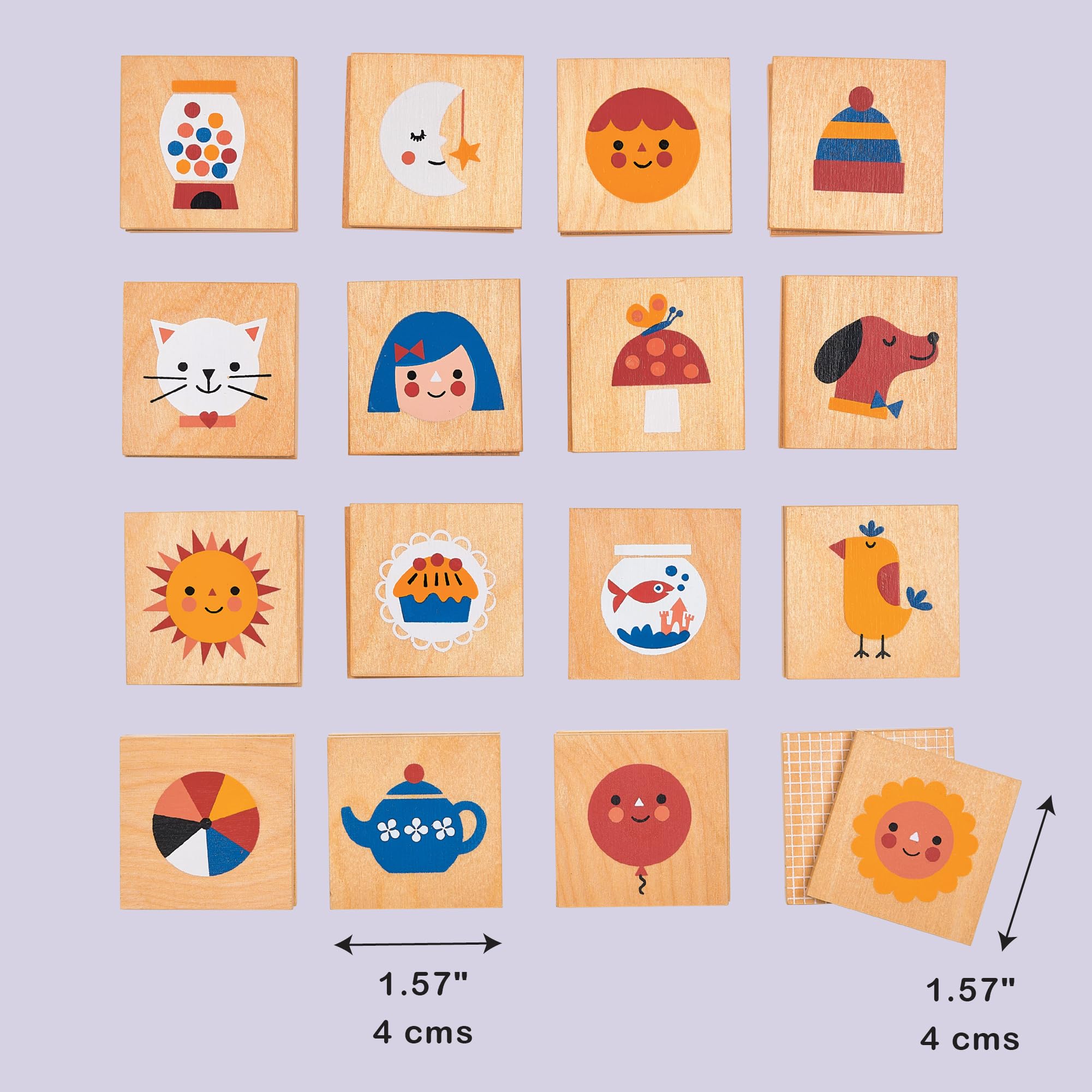 Mentari Jouets – Jeu de mémoire – 16 paires de jeux de mémoire en bois assortis – Flip to Win – Activité nocturne amusante et rapide en famille – Développe les compétences sociales et les compétences
