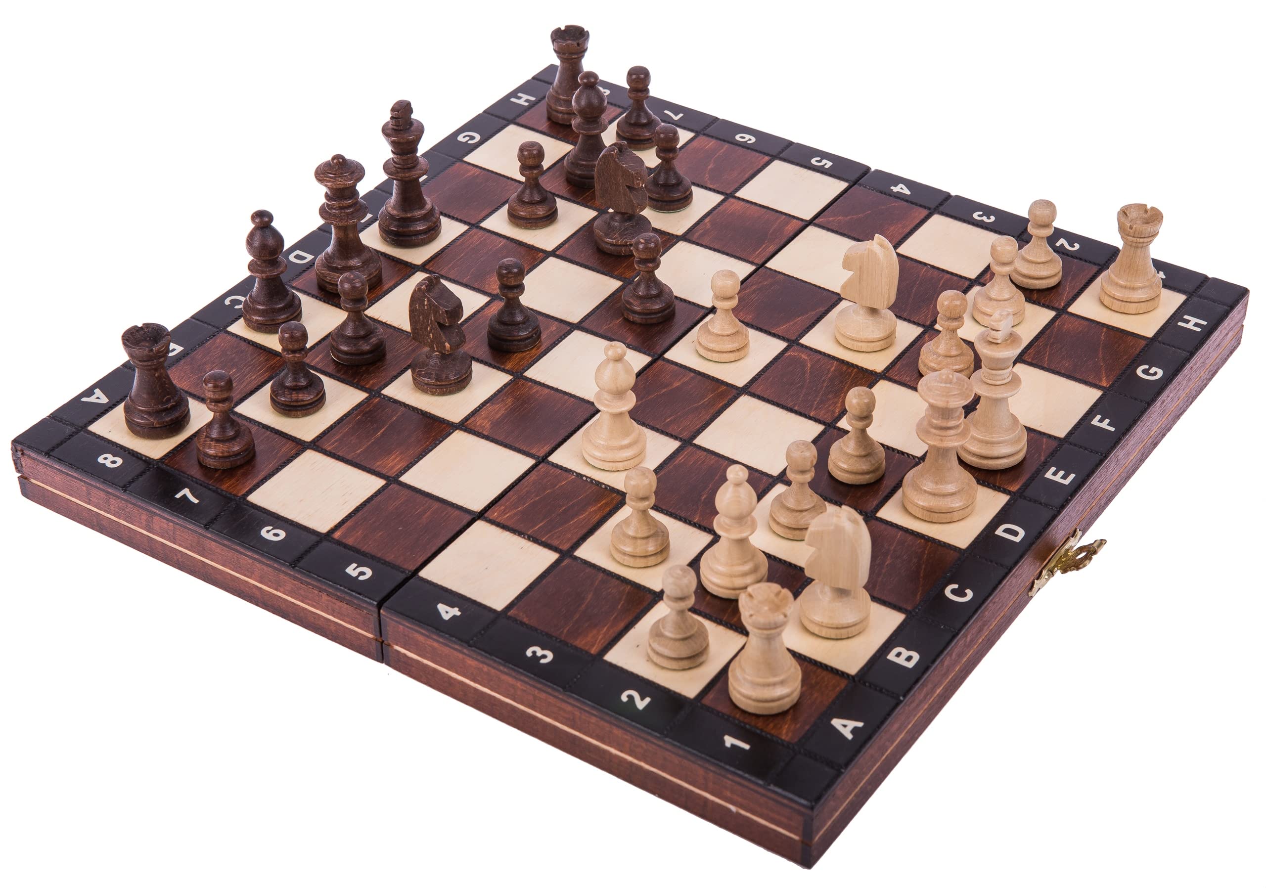 Square - Scacchi in Legno MAGNETICO Classic - 26 x 26 cm - Scacchiera & Pezzi degli Scacchi - Scacchi da viaggio