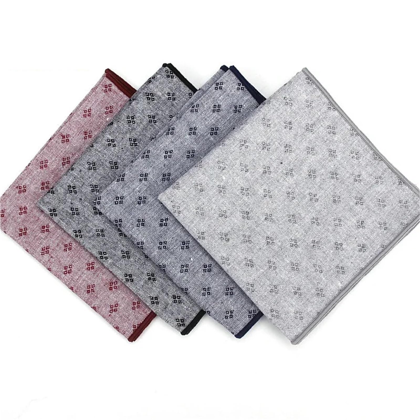 Fazzoletti 4 pezzi di cotone abiti classici fazzoletto da taschino 25 cm * fazzoletti uomo pois asciugamano petto sposa