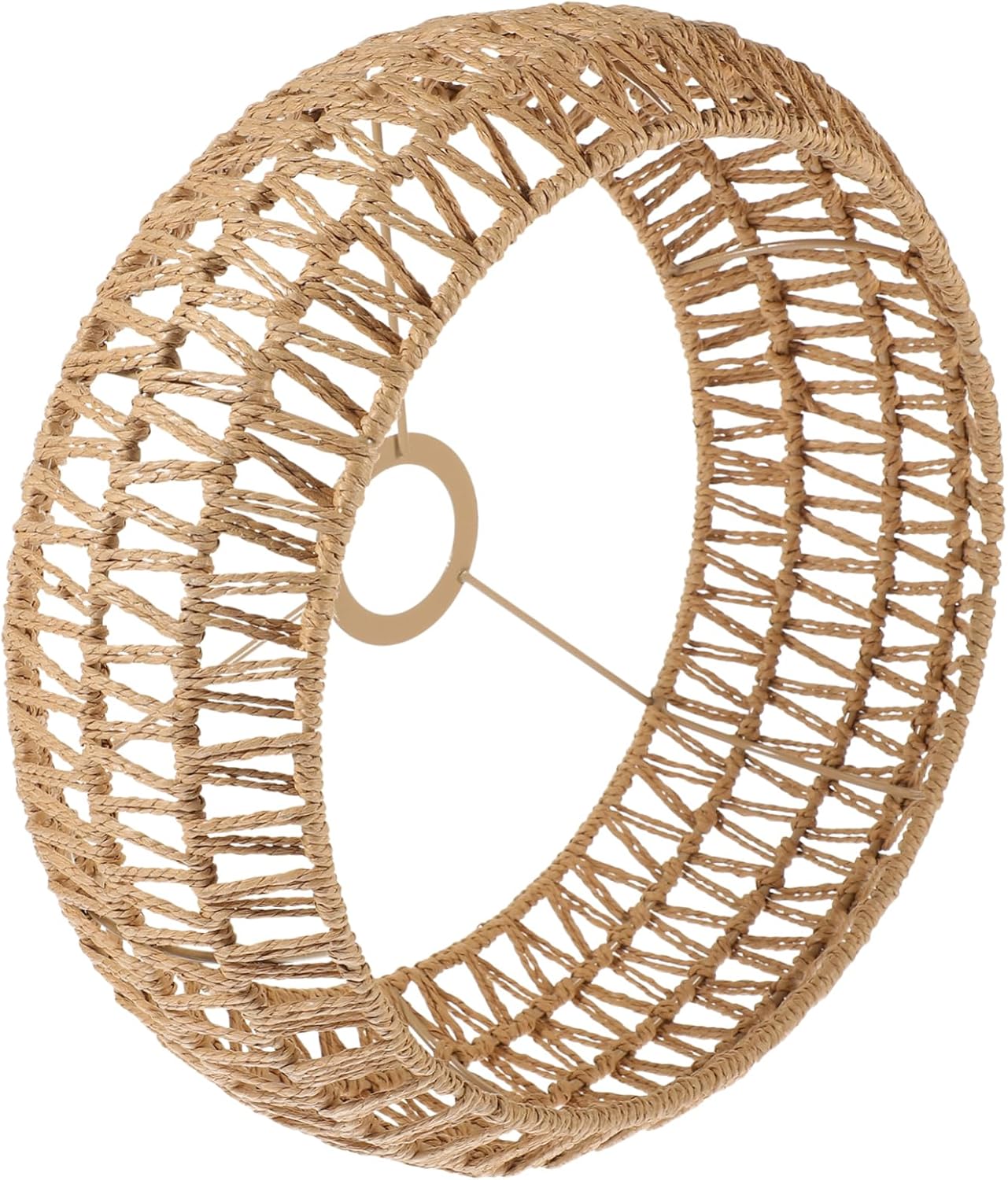 Vintage Rope Lampshade for Ceiling Light Fixtures Easy to Install Replacement Shade for Decor Rustic Design for Pendant and Ceiling Lamps