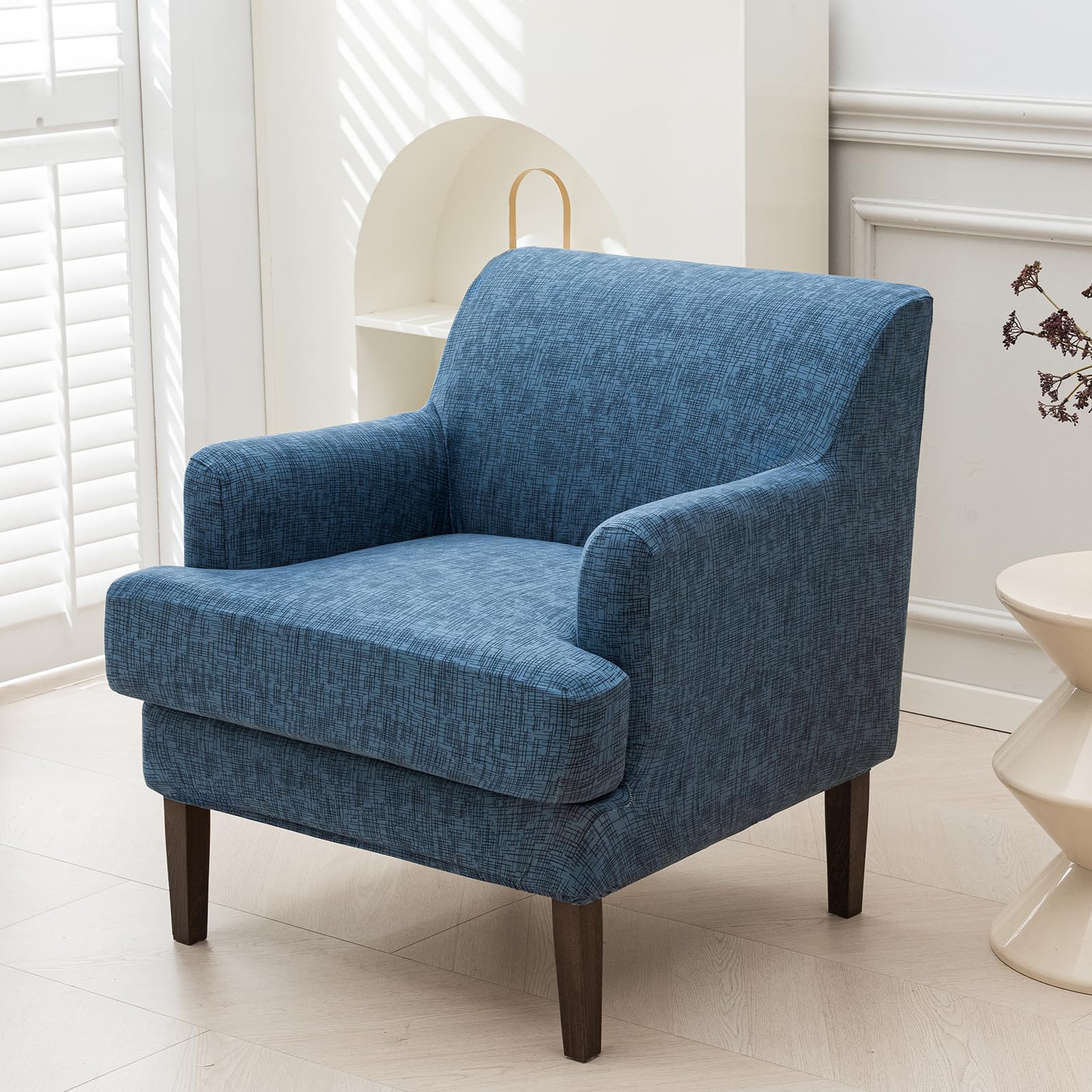 LiveGo Stretch Banquet Frame Armchair Slipcover, Knit Accent Chair Covers with Arms, Non-Slip Waterproof Chair Slipcover for Living Room, Office, Reception, and Pet-Friendly Furniture Protector โ image 1
