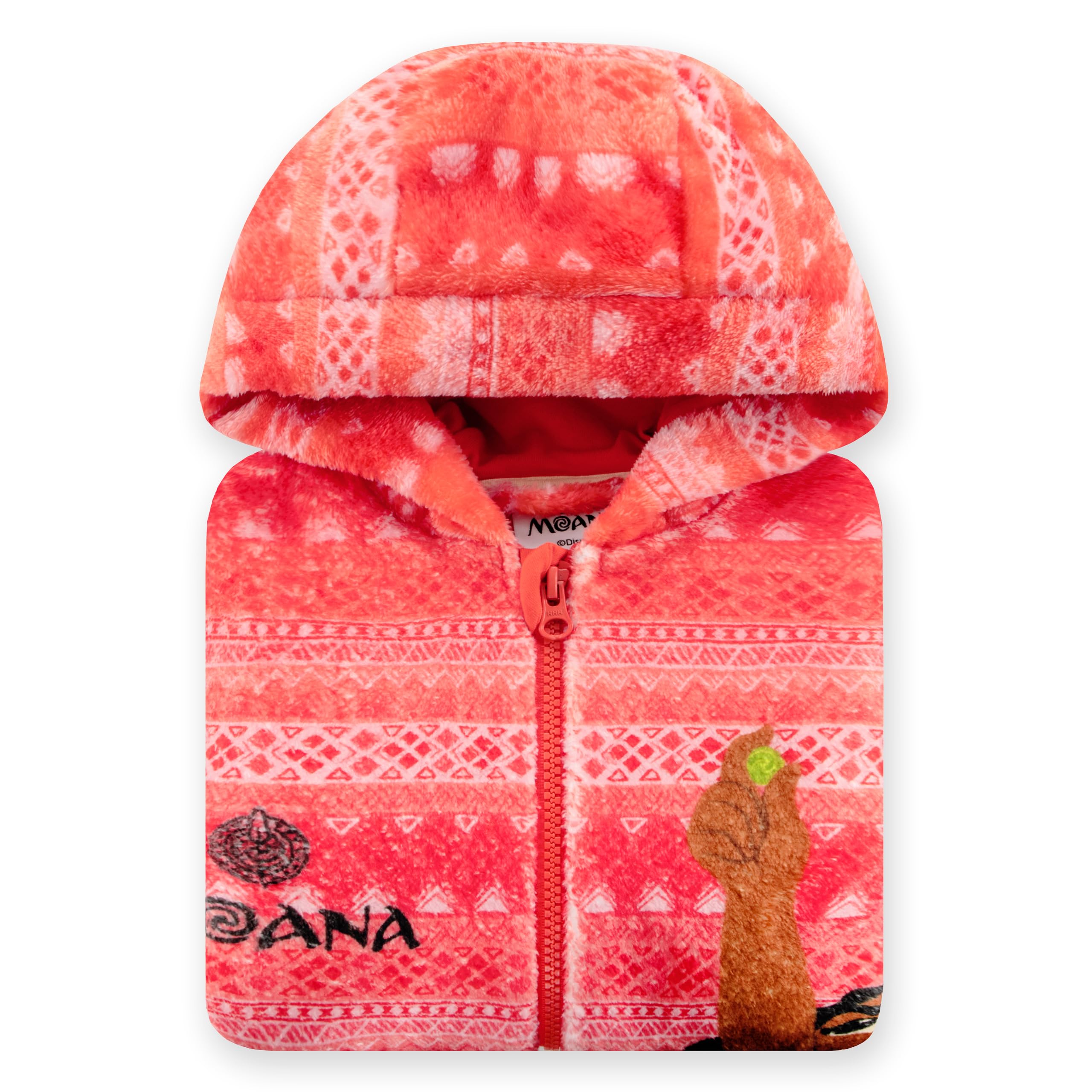 Disney Vaiana Onesie Mädchen, Kuscheliger Schlafoverall Kinder Aus Fleece, Moana Onesie Kinder Für Winter