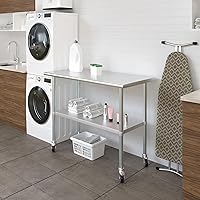 Vista 416 de Mesa de trabajo de acero inoxidable, mesa de metal