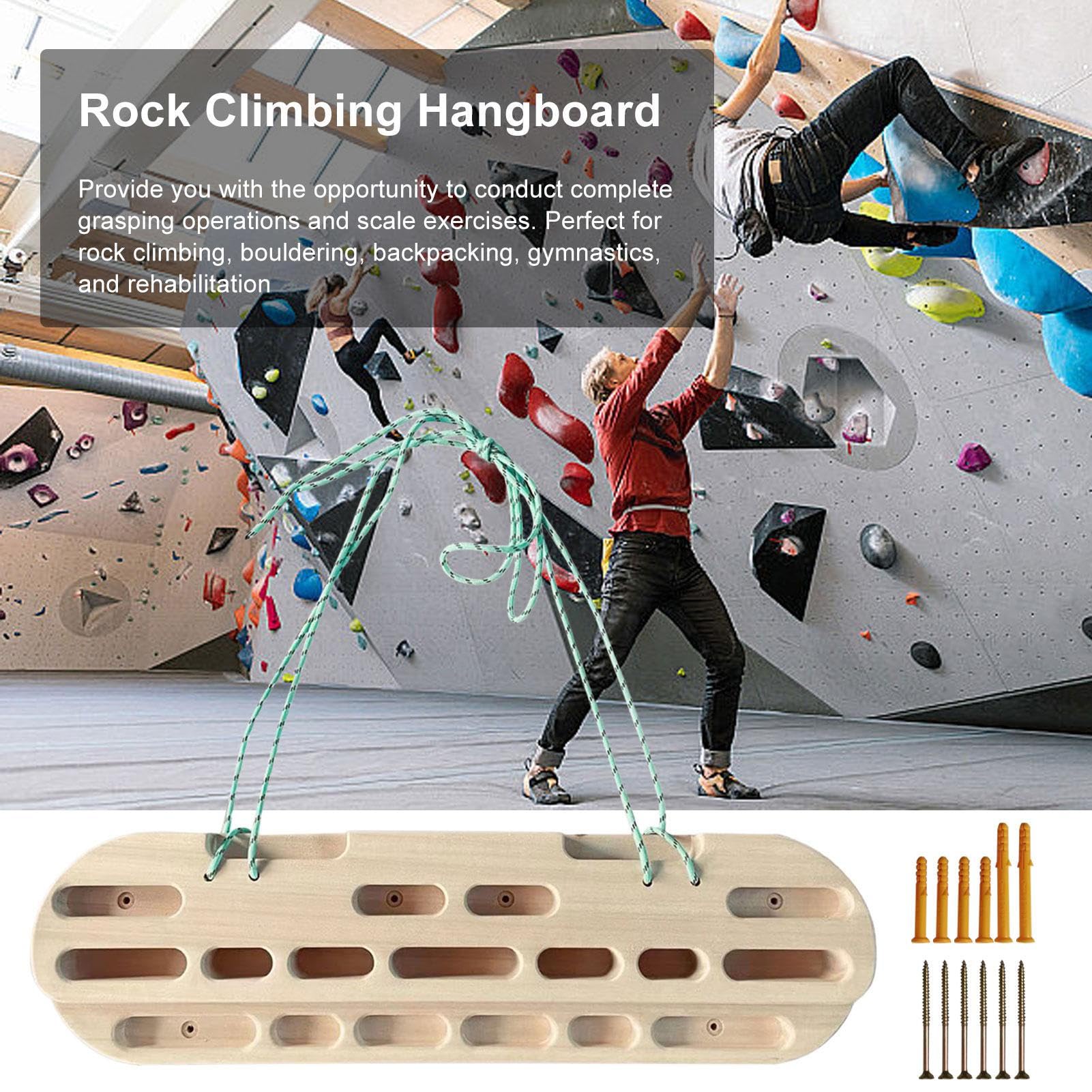 Klettern Hangboard Climbing Board Klettern Training Heimausrüstung Kletterboard Fingerboard Fingerstärker Grip Hangboard Bouldering Equipment Für Alle Klettertrainer