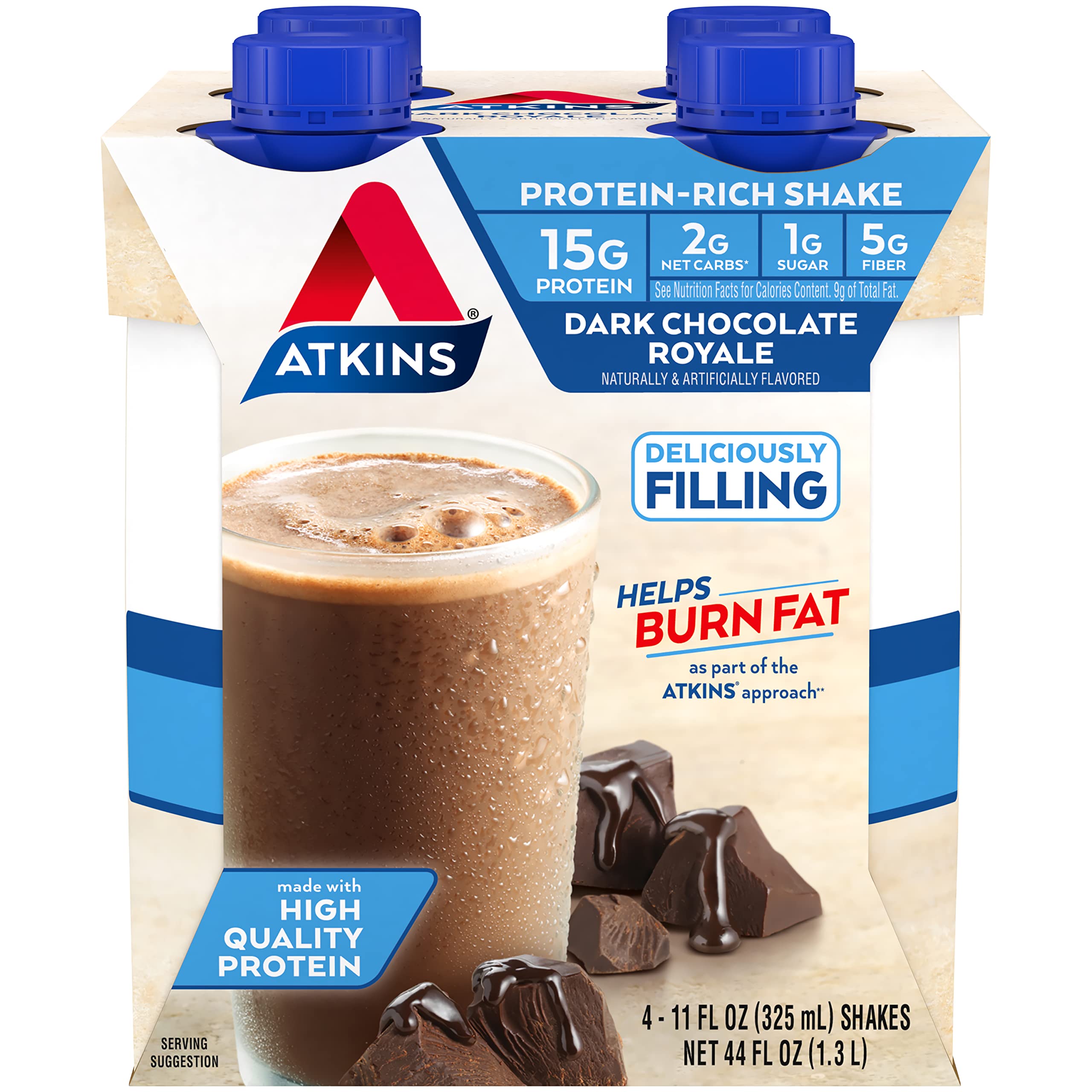 AtkinsDark Chocolate Royale Shake 4/11 fl oz (325 ml) Liquid