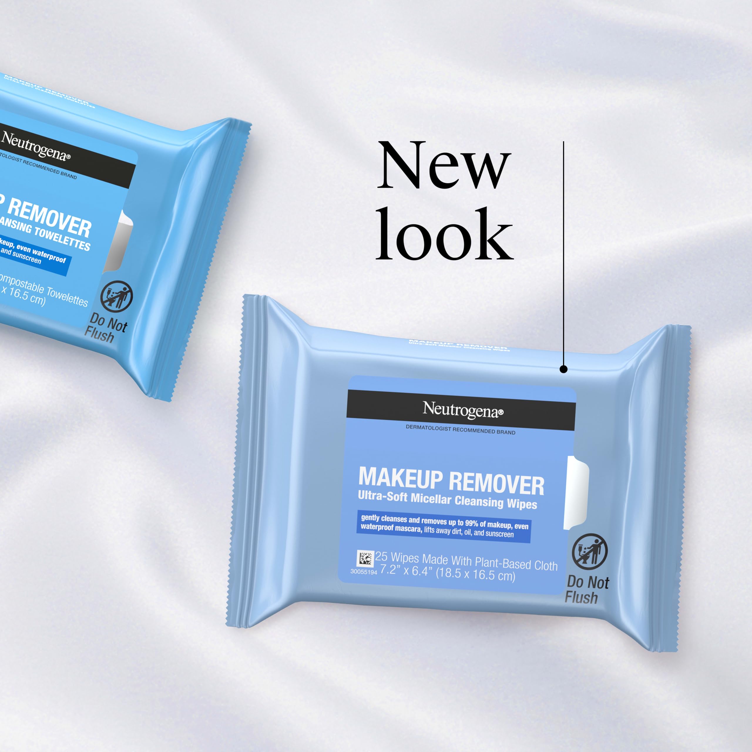 Toallitas de limpieza para quitar maquillaje, toallitas 25 prehumedecida - Neutrogena