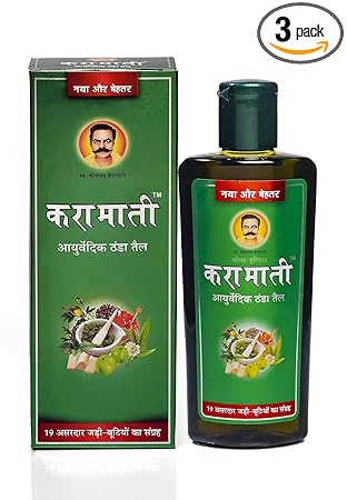 Karamati Ayurvedic Thanda Tel/Hair Cool Oil Combo Pack 800ml(500ml + 200ml + 100ml)