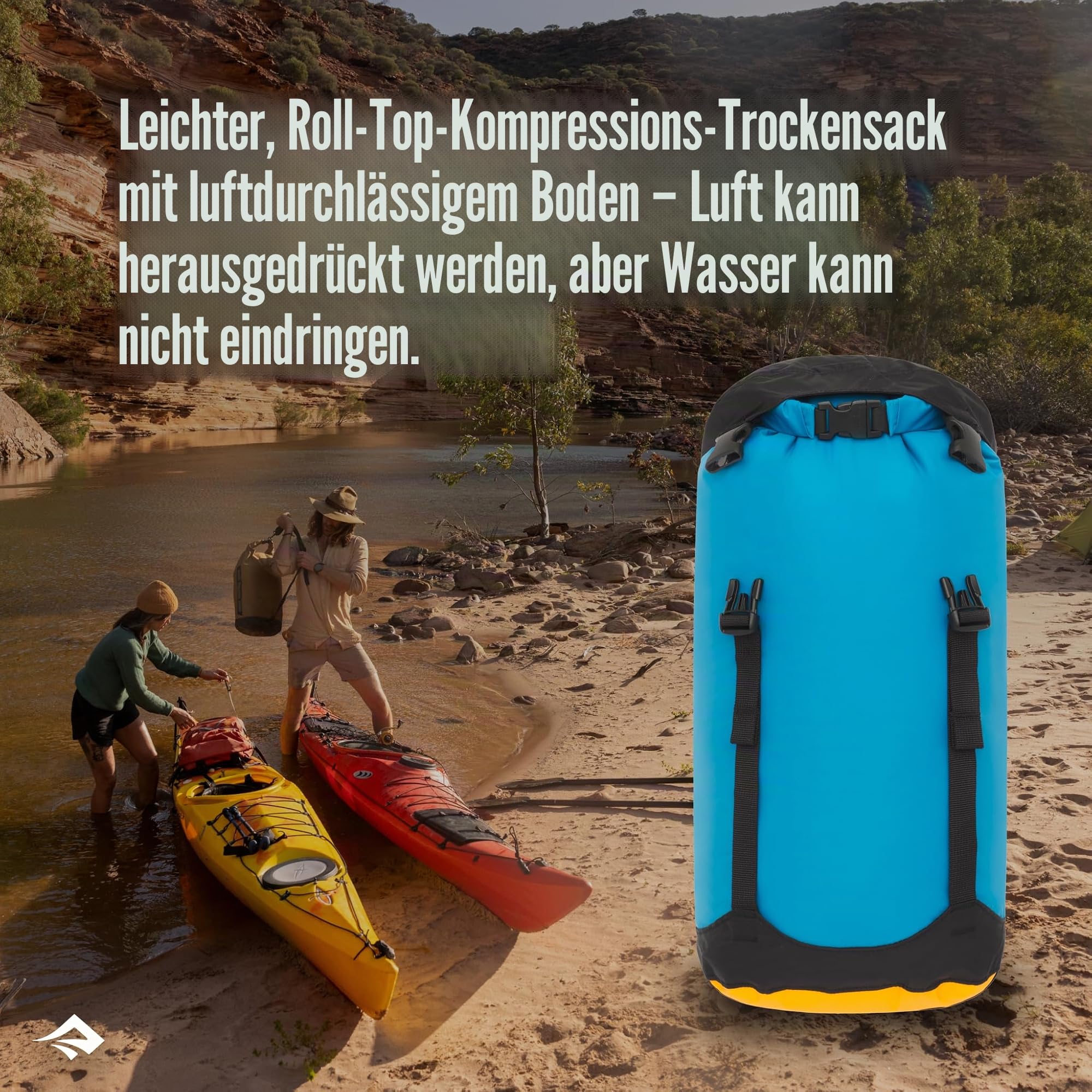 SEA TO SUMMIT - Evac Compression Dry Bag - Preisgekrönte Trockentasche - Leicht - Rollverschluss - Recycling-Gewebe - Wandern & Paddelsport