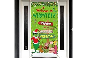 Sunwer Welcome to Whoville Grinchmas Door Cover