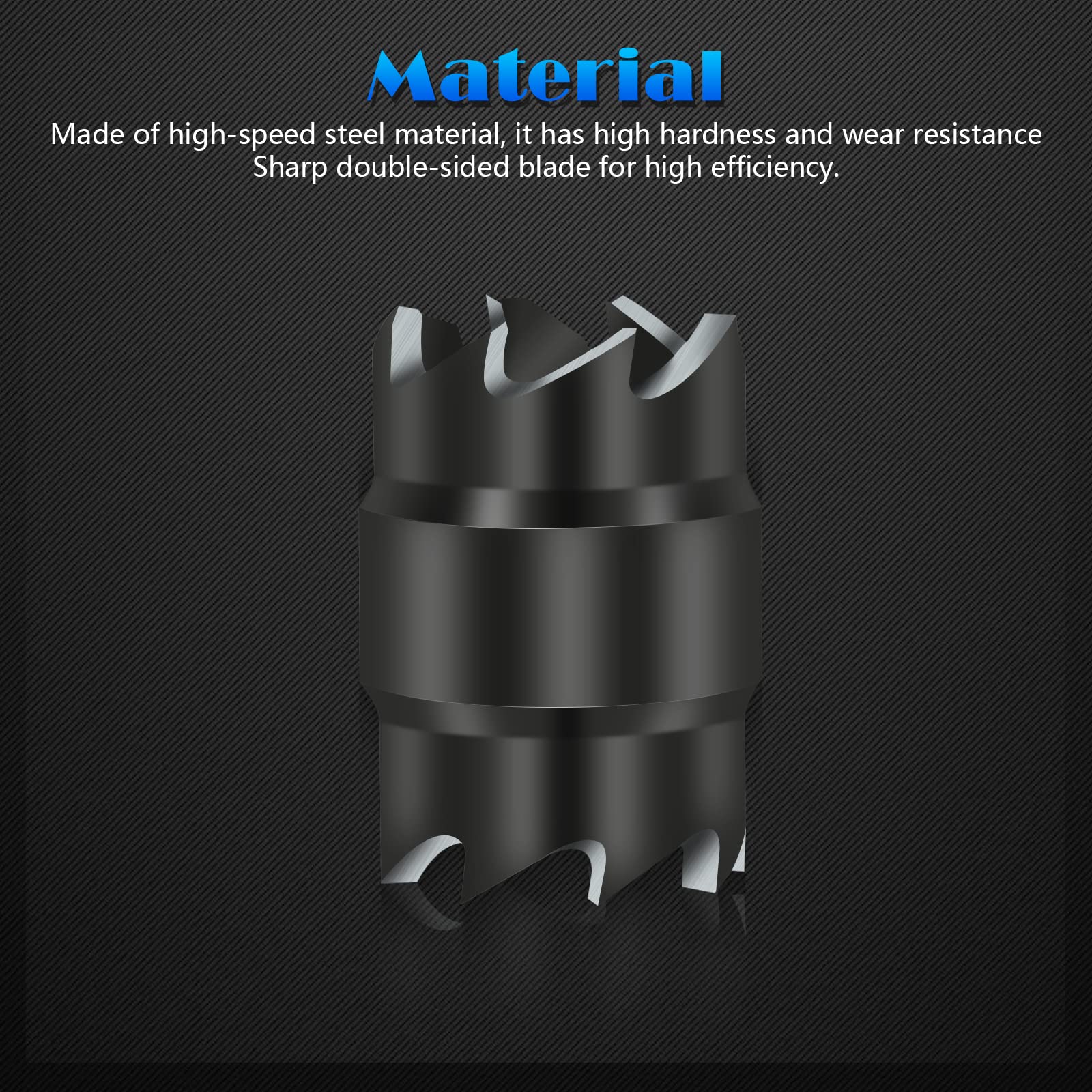 EEEKit Conjuntos Cortadores Soldadura Puntos Rotativos, 3/8" HSS Brocas Cortador Extractor Agujeros Doble Caras