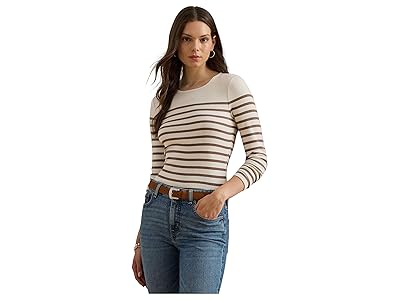 Lauren Ralph Lauren Striped Cotton Long-Sleeve T-Shirts Women