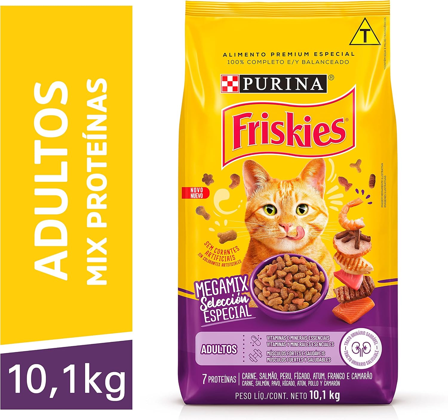 Purina Friskies, Friskies Megamix - Ração Gatos Adultos,10.1Kg Purina Friskies, Friskies Megamix - Ração Gatos Adultos,10.1Kg