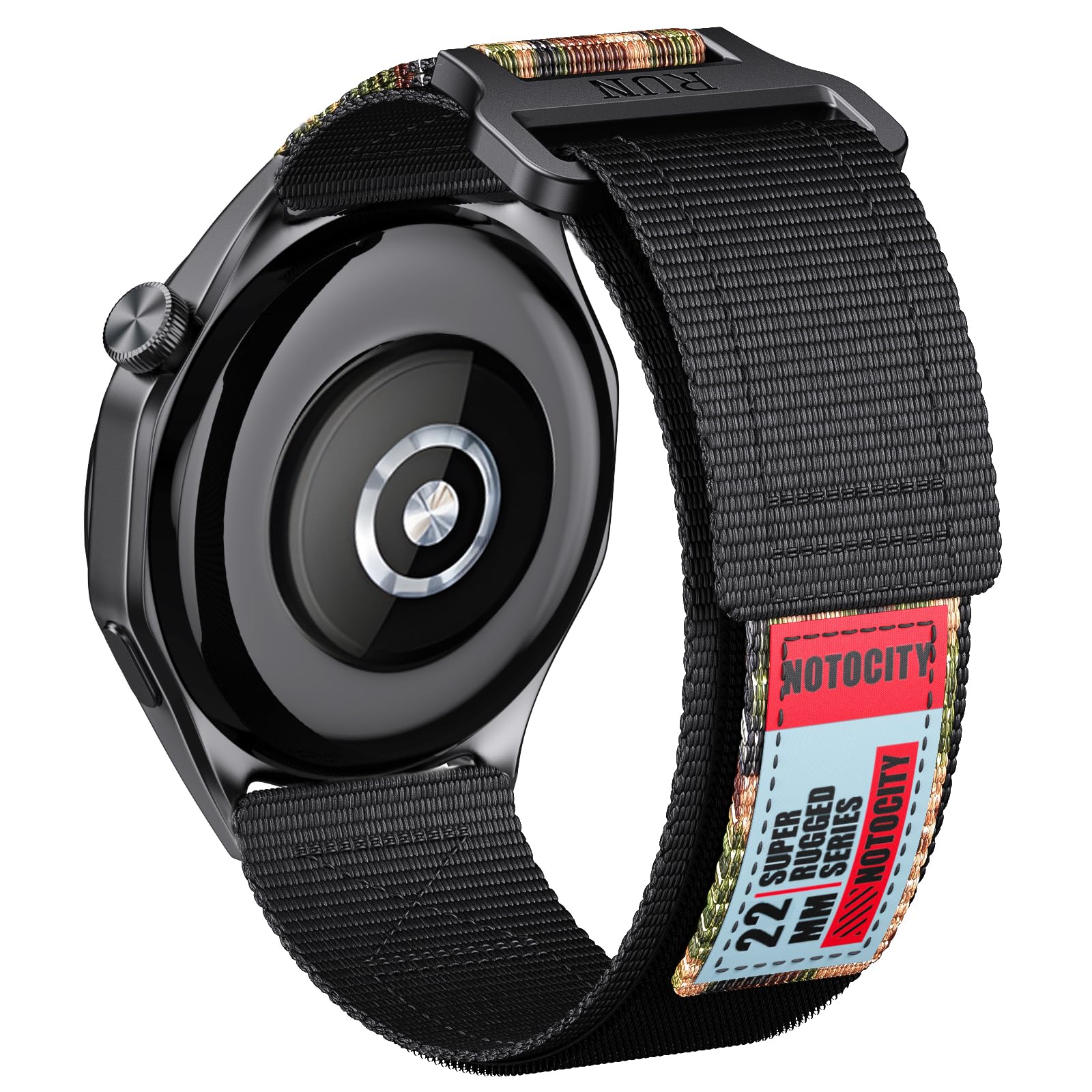 NotoCity Correa para Huawei Watch GT2/3/4/5/Pro 46mm/GT Runner, 22mm Nylon Banda para Samsung Galaxy Watch 3 45mm/Galaxy Watch 46mm/Gear S3 Classic — view 12