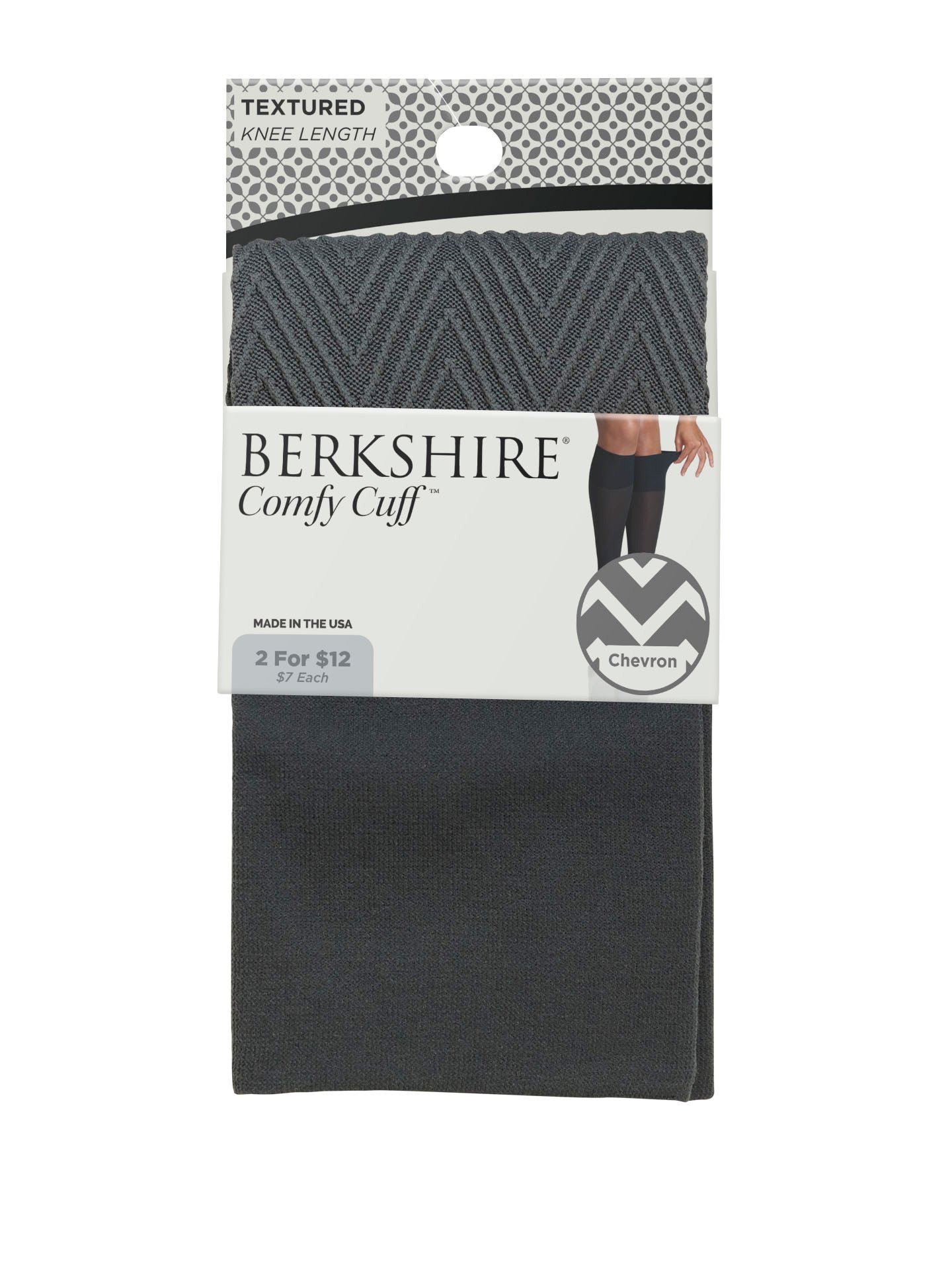 Berkshire Comfy Cuff Chevron Trouser Socks Sockshosiery