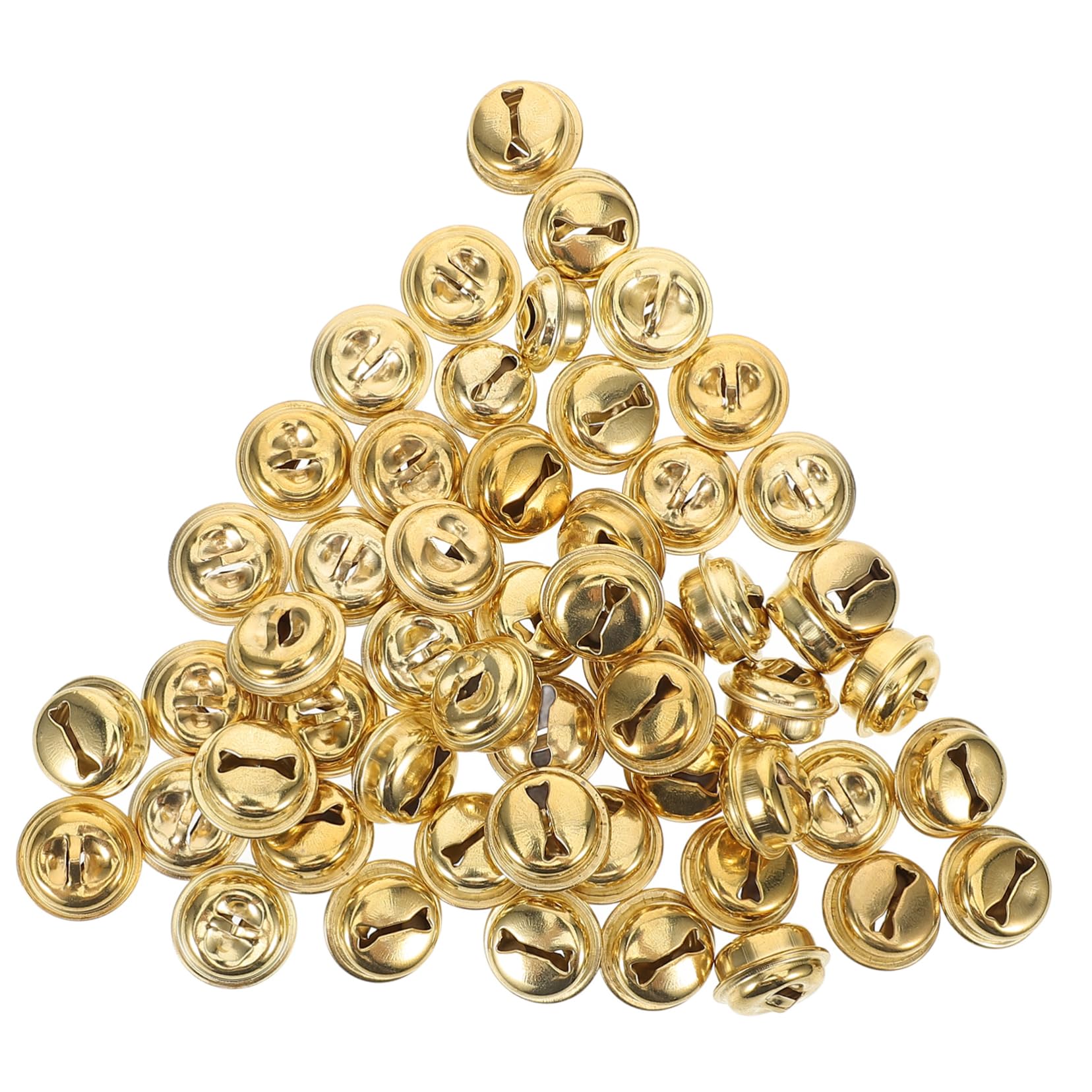 ERINGOGO Handmade Metal Craft Bells 100pcs Doll Making Bells for Toys Craft Projects