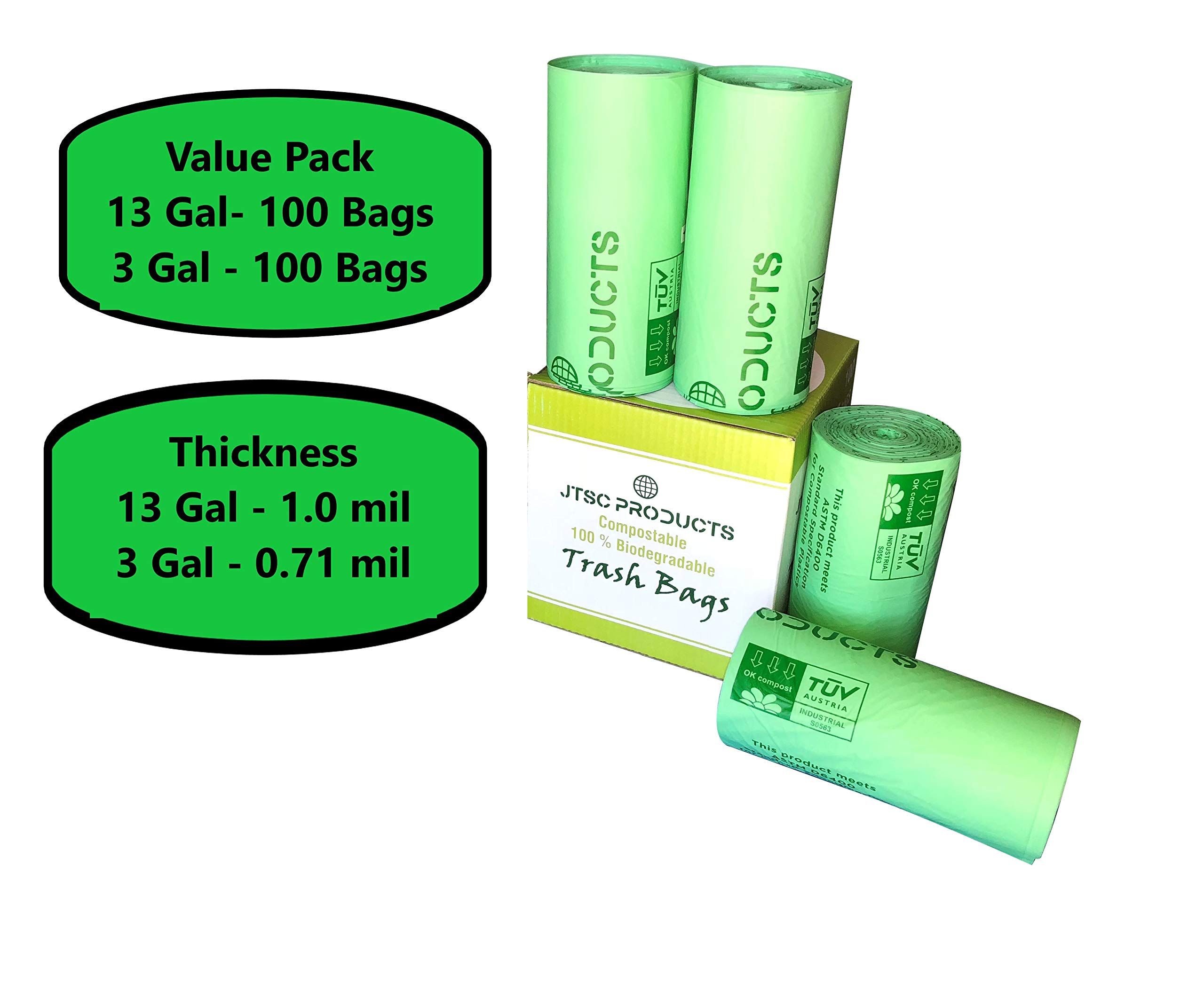 Buy Compostable T bags 100 Biodegradable T Bags Kitchen T Bags 100