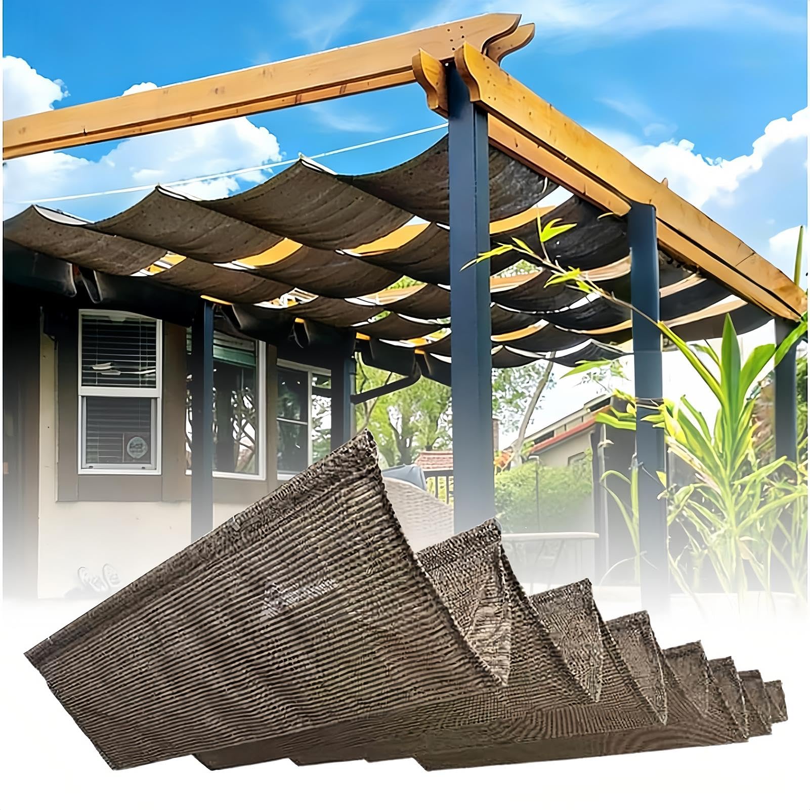 Voile d'ombrage rétractable haut de gamme, protection solaire et toile durable UV