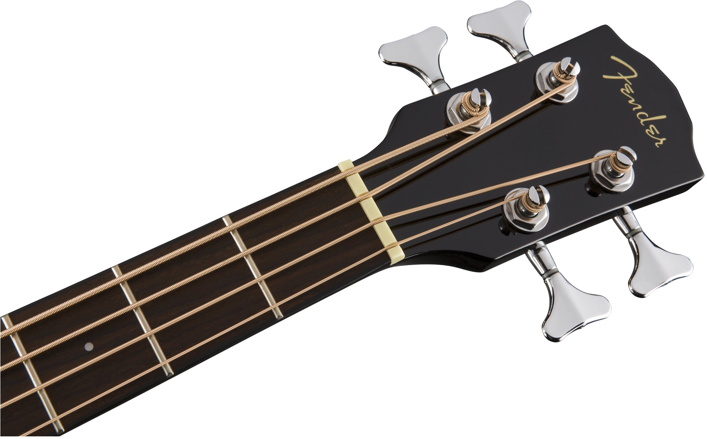 Fender CB-60SCE Basso Acustico, Abete Massello, Tastiera Noce, Mogano, Fishman, Nero