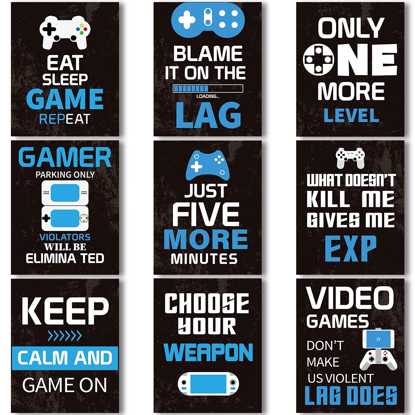 Buy 9 Pieces Video Game Wall Art Prints Gaming Wall Decor s