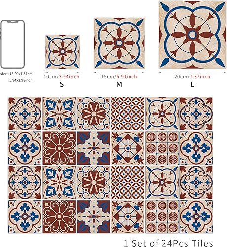 Miniatura 6 de 24 calcomanías para azulejos para despegar y pegar, pegar en azulejos en muro para cocina, azulejos de pared, calcomanías de baño, calcomanías
