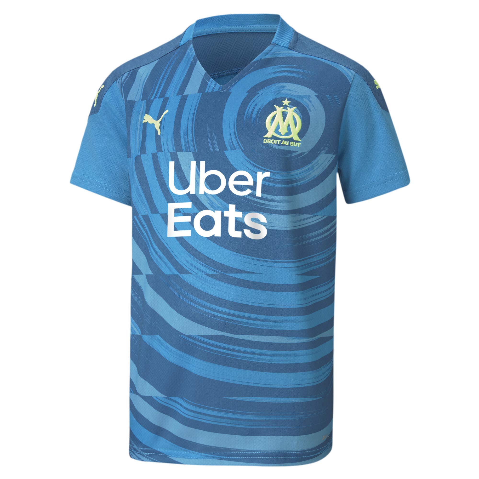 PUMA Unisex, OM THIRD Shirt Replica JR WITH Sponsor T-shirt
