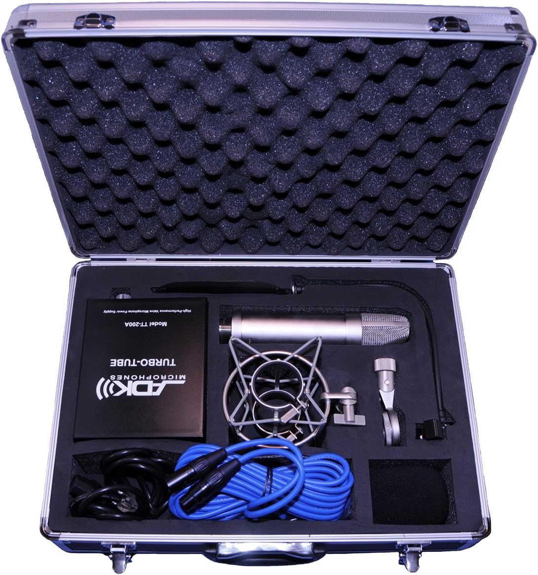 ADK Microphones F21 Class A 9-pattern Tube Condenser Microphone with Power Supply