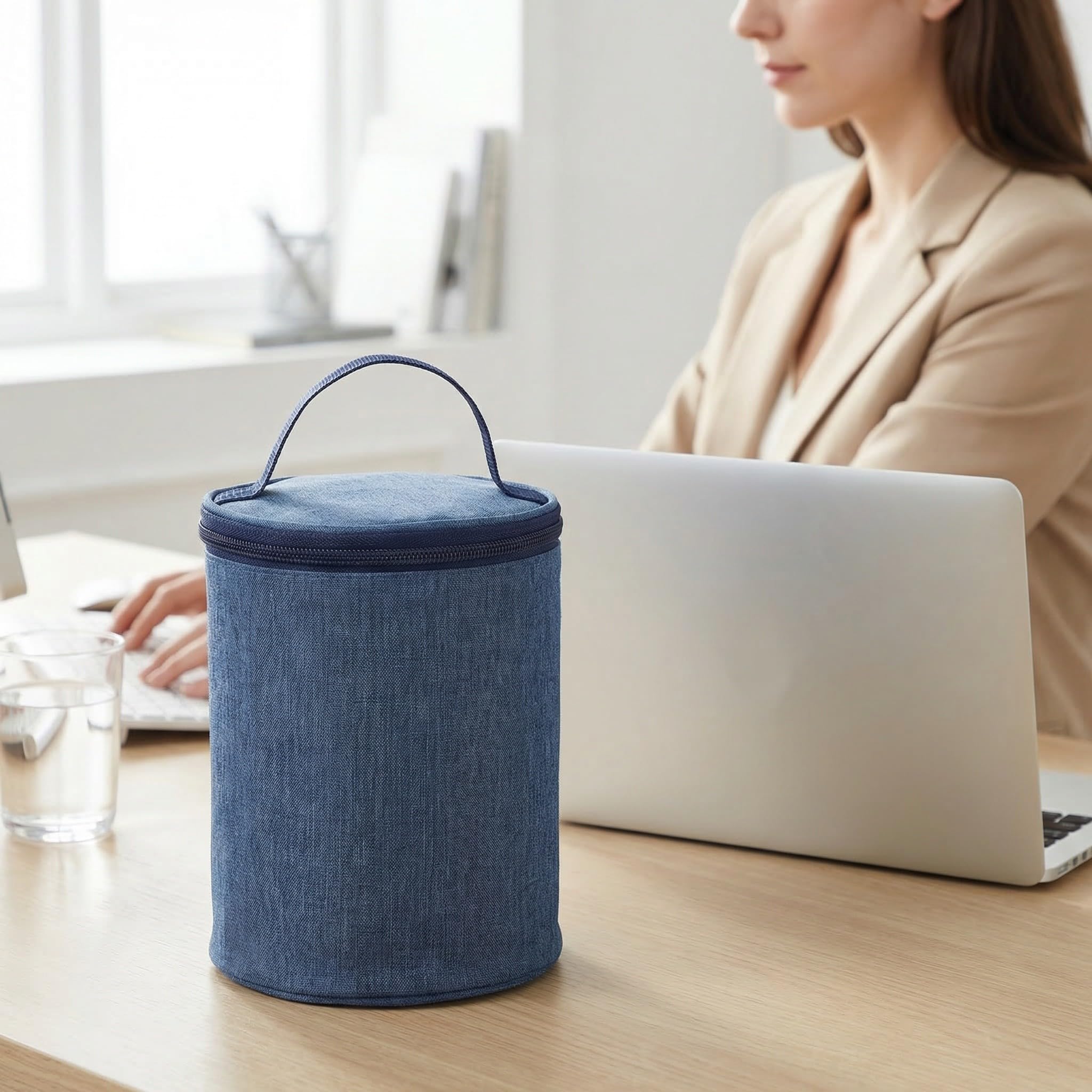 Alasum Bolsa Térmica Portátil para Taza de Desayuno y Sopa, Aislamiento Térmico Material de Lona y Aluminio, Adecuado para Picnic al Aire Libre y Uso en Casa