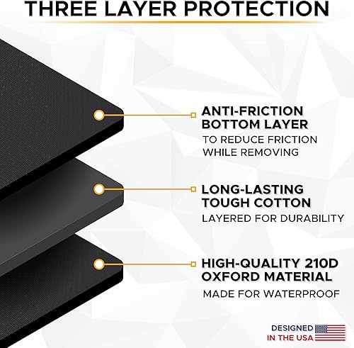 Miniatura 5 de EcoNour Cubierta de nieve para espejo lateral de coche (paquete de 2) | Se adapta a la mayoría de coches, SUV, furgonetas y camiones | Material