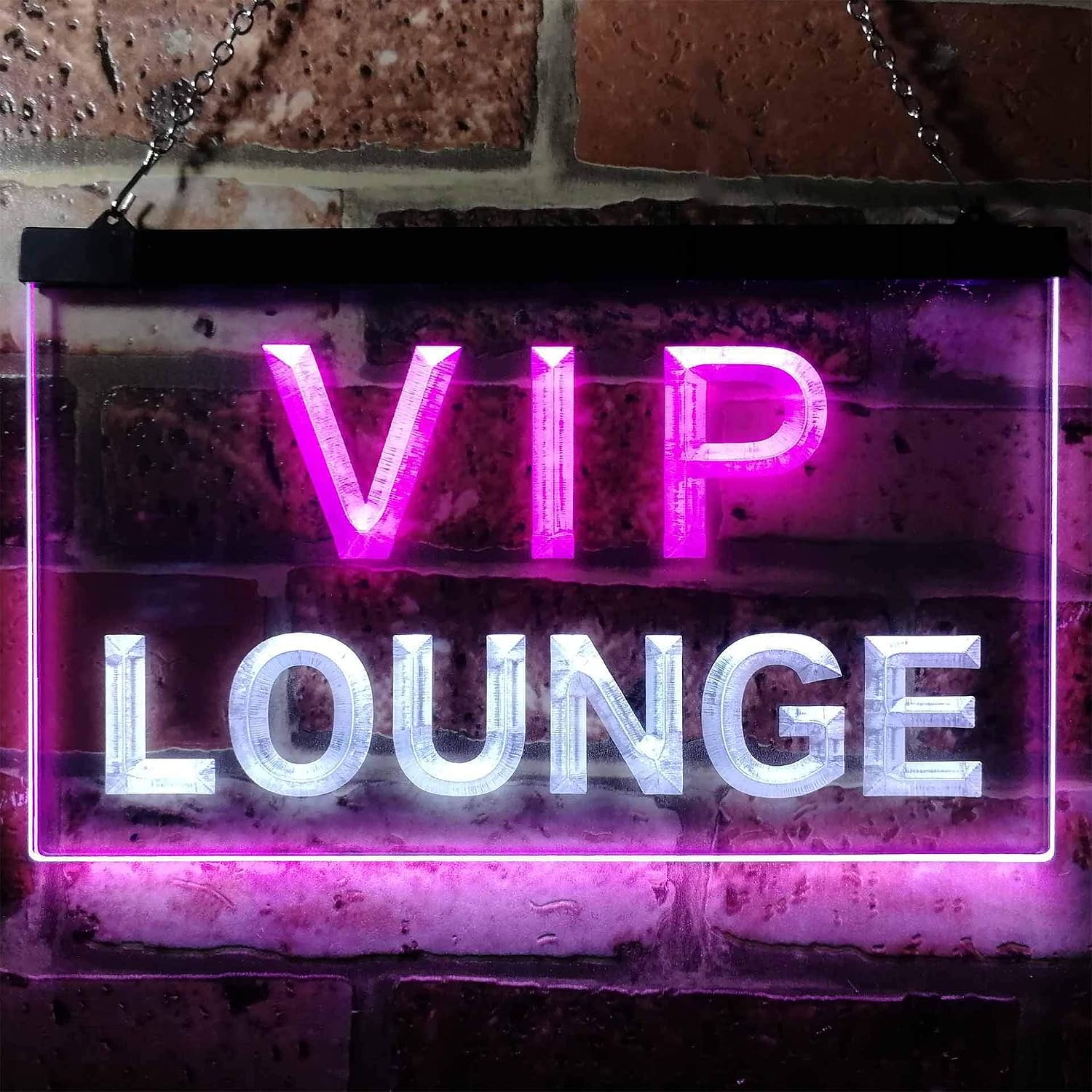 ADVPRO VIP Lounge Bar Beer Club Pub Man Cave Dual Color LED Neon Sign White & Purple 24" x 16" st6s64-j0691-wp