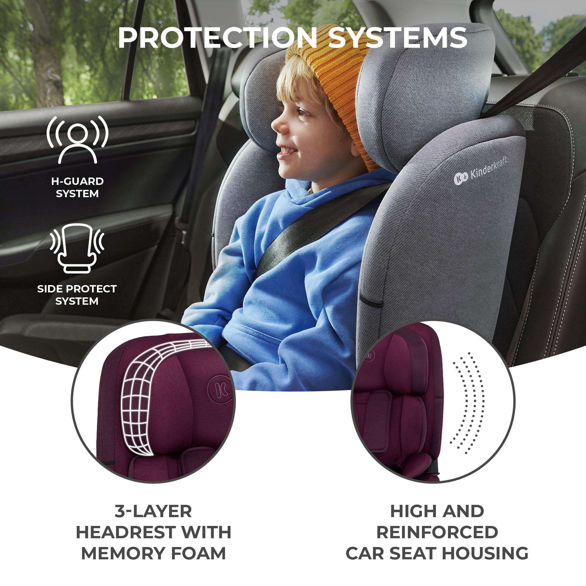 Fotelik samochodowy Oneto3 I-size z Isofix Cherry Pearl 76-150cm
