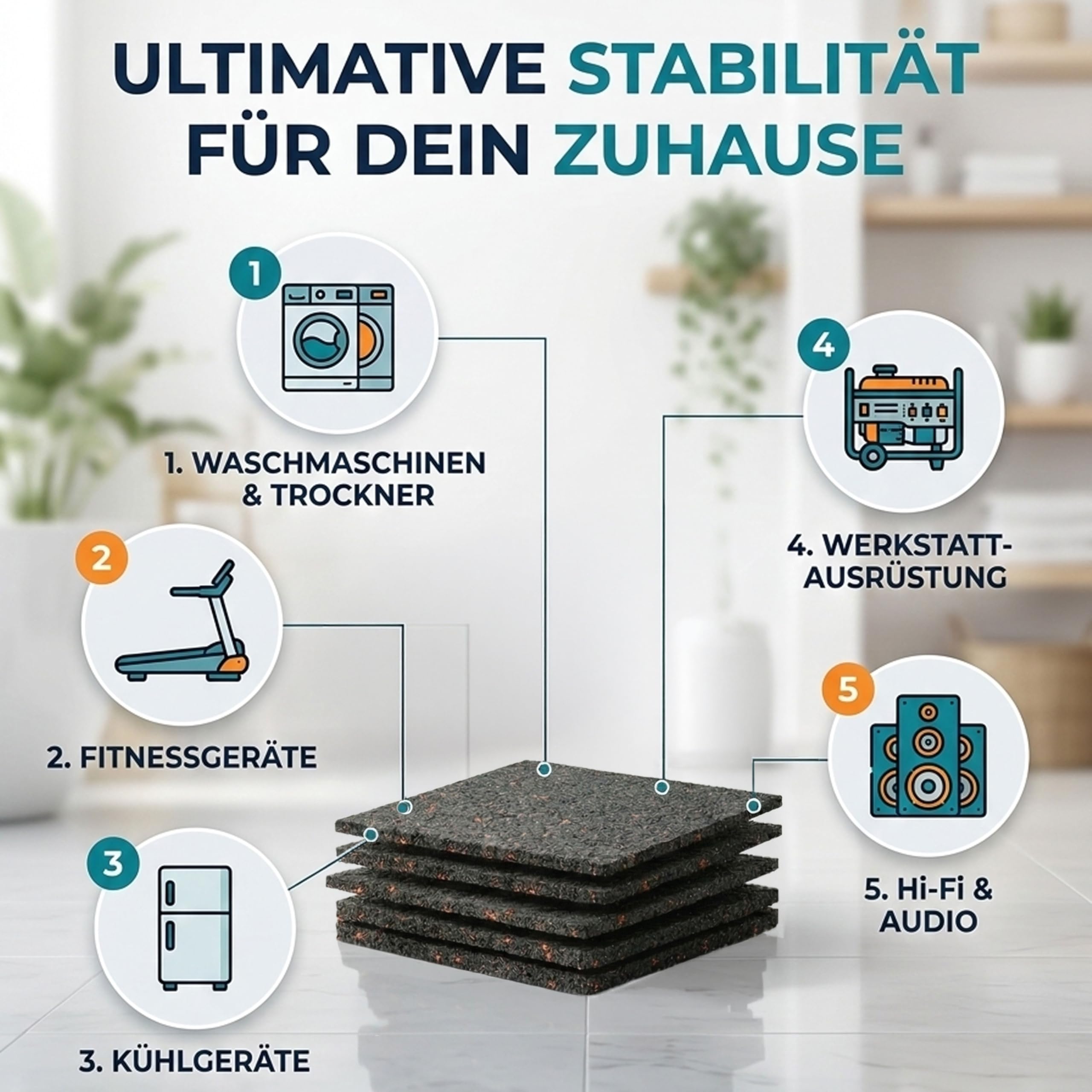Antivibrationsmatte Waschmaschine I Vibrationsmatte 3D Drucker I Anti Vibration Waschmaschinenunterlage I Schwingungsdmpfer I Dmmmatte Waschmaschine I Waschmaschienenuntermatte I 4 Stck 3mm : Amazon.de: Elektro-Grogerte Antivibrationsmatte Waschmaschine I Vibrationsmatte 3D Drucker I Anti Vibration Waschmaschinenunterlage I Schwingungsdmpfer I Dmmmatte Waschmaschine I Waschmaschienenuntermatte I 4 Stck 3mm : Amazon.de: Elektro-Grogerte