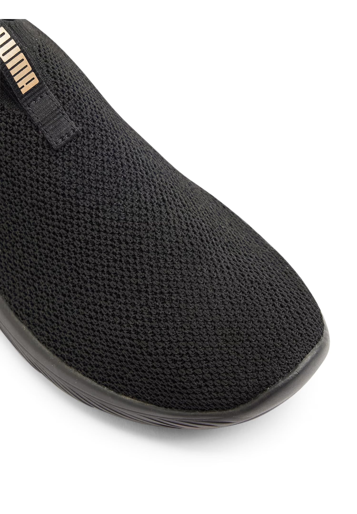 PUMA Softride Premier Slip-On Strick-LaufschuheDamen 309834 09 Black Gold