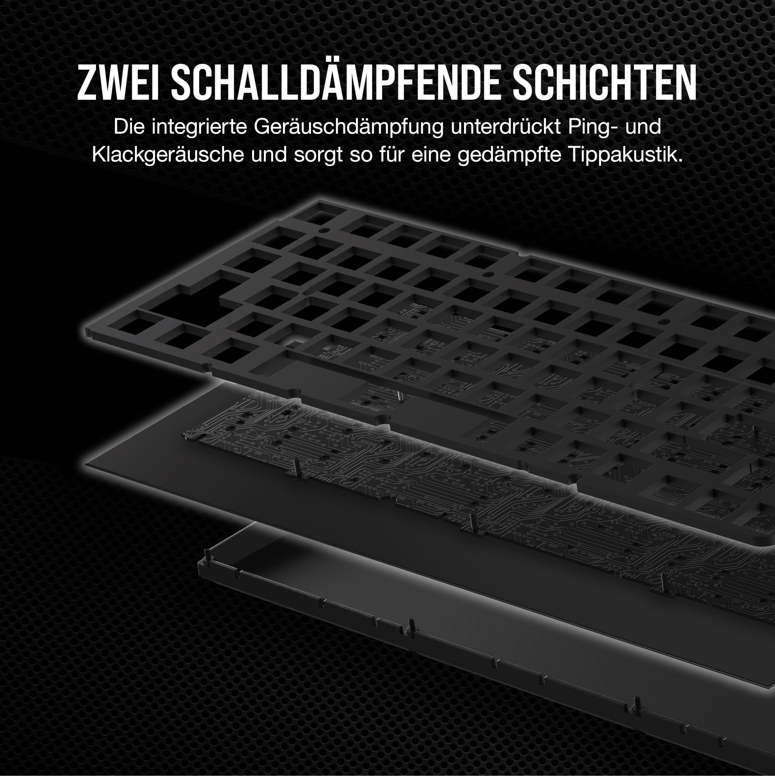 Corsair K65 Plus Wireless 75% RGB Mechanische Gaming-Tastatur Schwarz QWERTZ DE Hot-Swap MLX Red Lineare Schalter PBT Tastenkappen