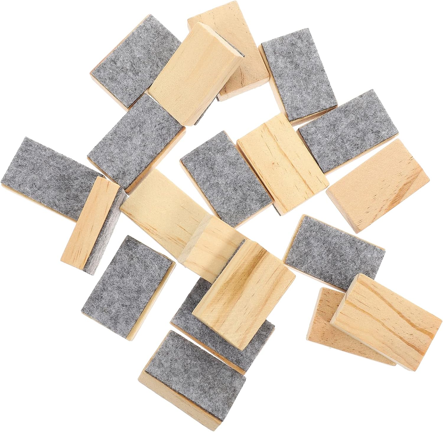 EXCEART 20pcs Chalkboard Erasers Wooden Pens Markers Dry Erase White Board Cleansers Wiper