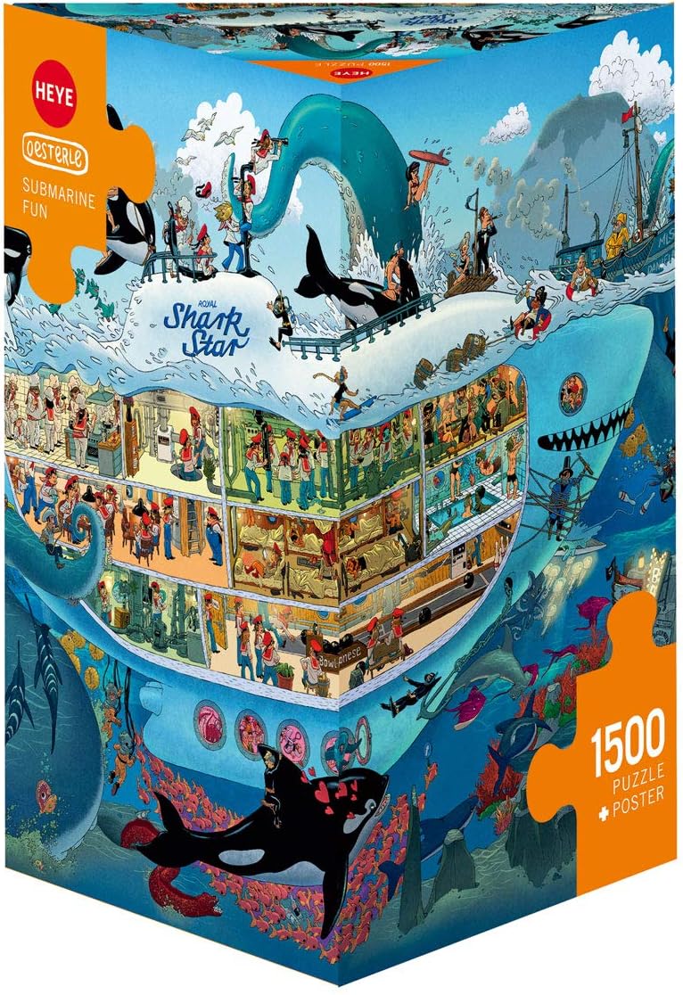 Puzzles - Triangular, 1500 Pc - Submarine Fun